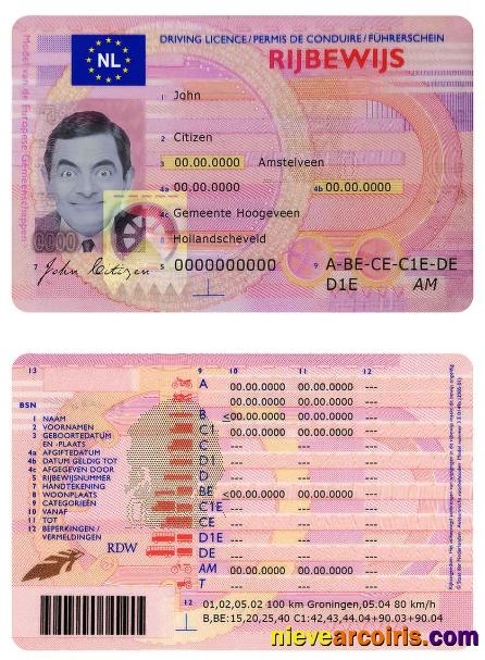 Netherlands driving license